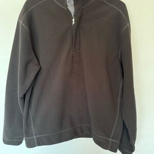 Men’s Black 1/4-zip Fleece Pullover